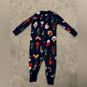 Hanna Andersson Christmas Pajamas Antique Ornaments (Worn Once) - 6-12 months